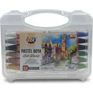 Funny Kids 24 Renk Çantalı Pastel Boya