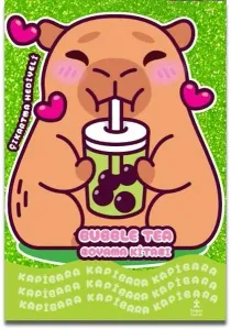 Kapibara - Bubble Tea Boyama Kitabı