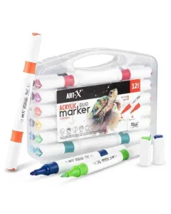 Art-x  Akrilik Marker Duo 12li Set Akrilik Marker Set