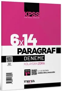 Marka Yayınları KPSS Paragraf 6x14 Tamamı Video Çözümlü Deneme