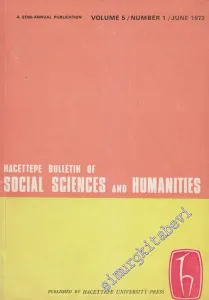Hacettepe Bulletin Of Social Sciences And Humanities - Number: 1 Volume: 5      June
