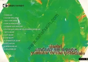Standart Yapıda İnce İşler ve Denetim Cd İçeriklidir