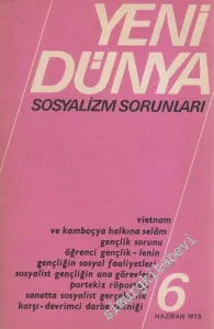 Yeni Dünya Sosyalizm Sorunları - Sayı: 6      Haziran