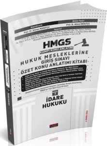 Savaş Yayınları 2026 HMGS İdare Hukuku Özet Konu Anlatımı