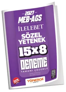 Yönerge Yayınları 2027 MEB-AGS Sözel Yetenek İLELEBET 15x8 Deneme Çözümlü