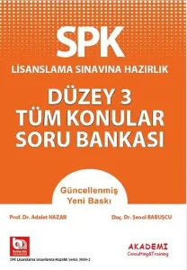 SPK Düzey 3 Tüm Konular Soru Bankası