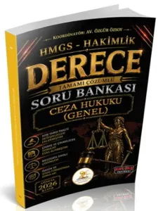 Savaş Yayınları 2026 HUKAL HMGS-Hakimlik Derece Ceza Hukuku Genel Hükümler Soru Bankası