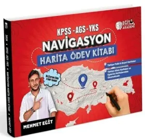Eğit Akademi 2026 KPSS MEB-AGS TYT AYT Coğrafya NAVİGASYON Harita Ödev Kitabı