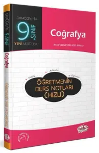 Editör 9. Sınıf Coğrafya Öğretmenin Ders Notları (Hızlı)-YENİ