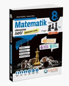 Çanta - 8. Sınıf Matematik Kazanım Sıralı Deneme Seti