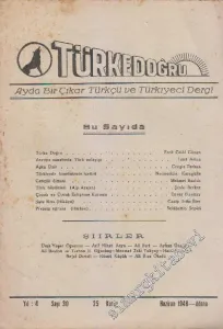 Türke Doğru Dergisi - Sayı: 30    4  Haziran