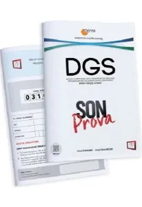 657 ÖSYM Tarzında Hazırlanmış DGS Son Prova Deneme Sınavı-YENİ