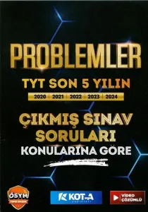 Kota Yayınları TYT Problemler Son 5 Yılın Çıkmış Sınav Soruları