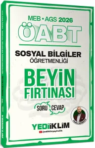 Yediiklim Yayınları 2026 MEB AGS ÖABT Sosyal Bilgiler Öğretmenliği Beyin Fırtınası Soru Cevap