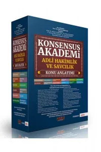Konsensus Akademi Adli Hakimlik ve Savcılık Konu Anlatımı Set