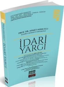 Savaş Yayınları 2026 İdari Yargı Konu Anlatımı Altın Seri