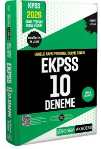 Pegem Yayınları 2026 EKPSS Lise Ortaöğretim Ön Lisans 10 Deneme Çözümlü