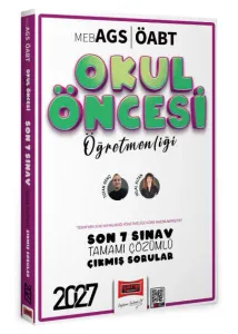 Yargı Yayınları 2027 MEB AGS Okul Öncesi Öğretmenliği Son 7 Sınav Tamamı Çözümlü Çıkmış Sorular