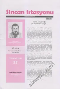 Sincan İstasyonu: Aylık Edebiyat Dergisi - Sayı: 35      Temmuz