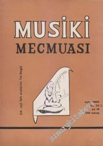 Musiki Mecmuası - Sayı: 222    18  Eylül