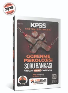 Yediiklim Yayınları 2024 Eğitim Bilimleri Atölye Serisi Öğrenme Psikolojisi Tamamı Video Çözümlü Soru Bankası
