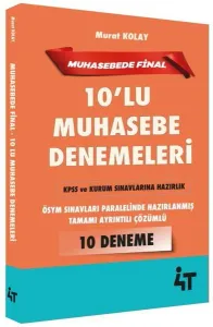 4T Yayınları KPSS A Grubu Muhasebe Final 7 Deneme Çözümlü