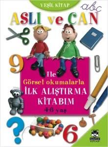 Aslı ve Can İle Görsel Okumalarla İlk Alıştırma Kitabım Yeşil Kitap