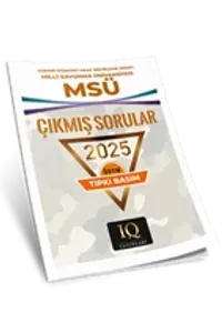 IQ YAYINLARI TIPKI BASIM MSÜ ÇIKMIŞ SORULAR- 2025