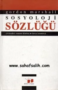 Sosyoloji Sözlüğü
