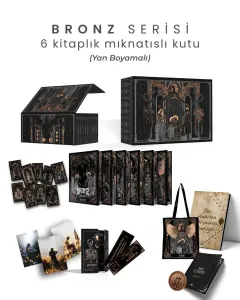 Bronz Serisi 6 Kitaplık Mıknatıslı Kutu – Yan Boyamalı