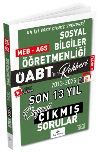 Dizgi Kitap Yayınları 2026 ÖABT MEB-AGS nin Rehberi Sosyal Bilgiler Öğretmenliği Çıkmış Sorular Son 13 Yıl Çözümlü