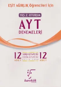 Karekök YKS AYT 12'li Eşit Ağırlık Deneme Seti 2. Oturum