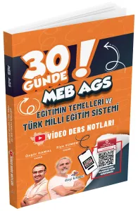 Dizgi Kitap Yayınları 2026 MEB-AGS 30 Günde Eğitimin Temelleri ve Türk Milli Eğitim Sistemi Video Ders Notları
