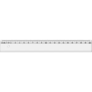 HATAS " EKONOMİK "  - ÖĞRENCİ  CETVELİ   (ŞEFFAF)     20 cm.