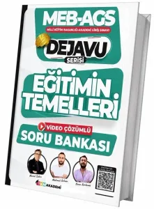 TKM Akademi MEB-AGS Eğitim Temelleri DEJAVU Soru Bankası Çözümlü