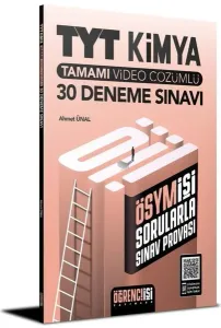 Öğrenci İşleri TYT Kimya Tamamı Video Çözümlü 30 Deneme Sınavı 2021 YENİ