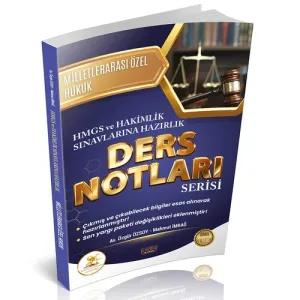 HUKAL HMGS-HAKİMLİK Milletlerarası Özel Hukuk Ders Notları