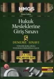 HMGS Hukuk Mesleklerine Giriş Sınavı 5 Deneme Sınavı