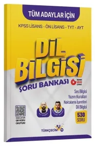 Türkçecim TV Yayınları KPSS TYT AYT Dil Bilgisi Soru Bankası