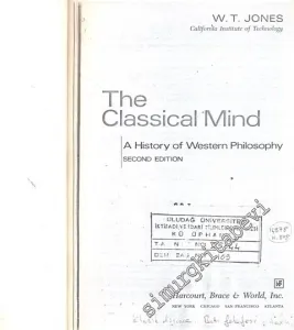 The Classical Mind: A History Of Western Philosophy FOTOKOPİ -