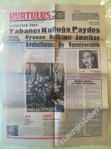 Kurtuluş: Haftalık Siyasi Gazete - Sayı 2    Yıl 1  Eylül 1965