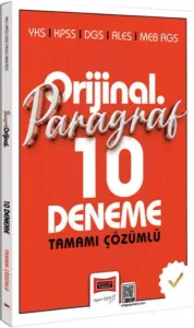 Yargı Yayınları YKS KPSS DGS ALES MEB-AGS Orijinal Paragraf Tamamı Çözümlü 10 Deneme