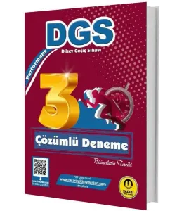 Tasarı Yayınları 2025 DGS Performans Çözümlü 3 Deneme