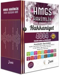 Yetki Yayınları 2026 HMGS Hakimlik Hakkaniyet Soru Bankası Seti