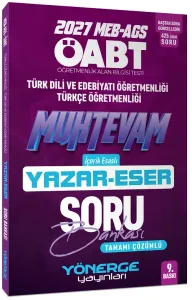 Yönerge Yayınları 2027 ÖABT MEB-AGS Türk Dili Edebiyatı - Türkçe Öğretmenliği Muhtevam Yazar Eser Soru Bankası Çözümlü