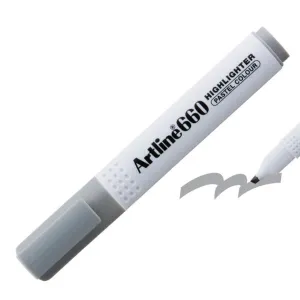 Artline 660 Fosforlu Kalem Kesik Uç:1,0-4,0mm Pastel Grey