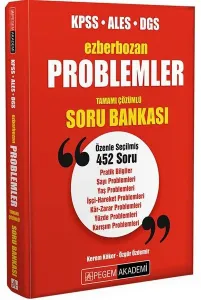 Pegem Yayınları KPSS ALES DGS Problemler Ezberbozan Soru Bankası