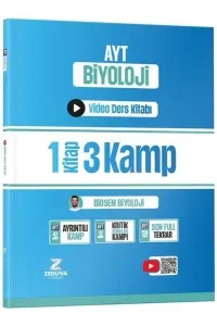 Zeduva Yayınları Biosem AYT Biyoloji 1 Kitap 3 Kamp Video Ders Kitabı
