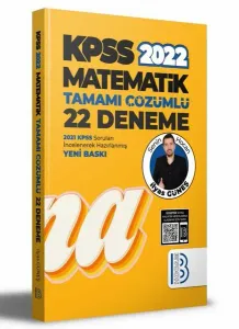 2022 KPSS Matematik Tamamı Çözümlü 22 Deneme