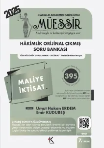 MÜESSİR Hakimlik Maliye, İktisat Orijinal Çıkmış Soru Bankası Çözümlü